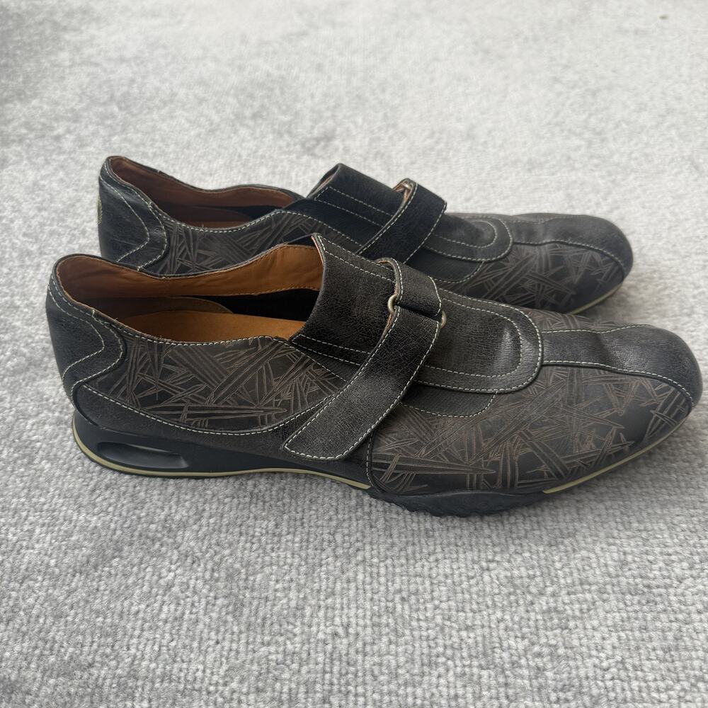 Cole Haan Shoes Mens Size 10.5 Black Leather Air Comfort Slip On Casual - Picture 3 of 12